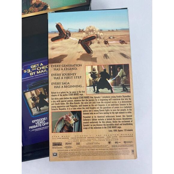 Star Wars Episode I: The Phantom Menace VHS, 2000, Widescreen Video Collector's - Picture 5 of 10